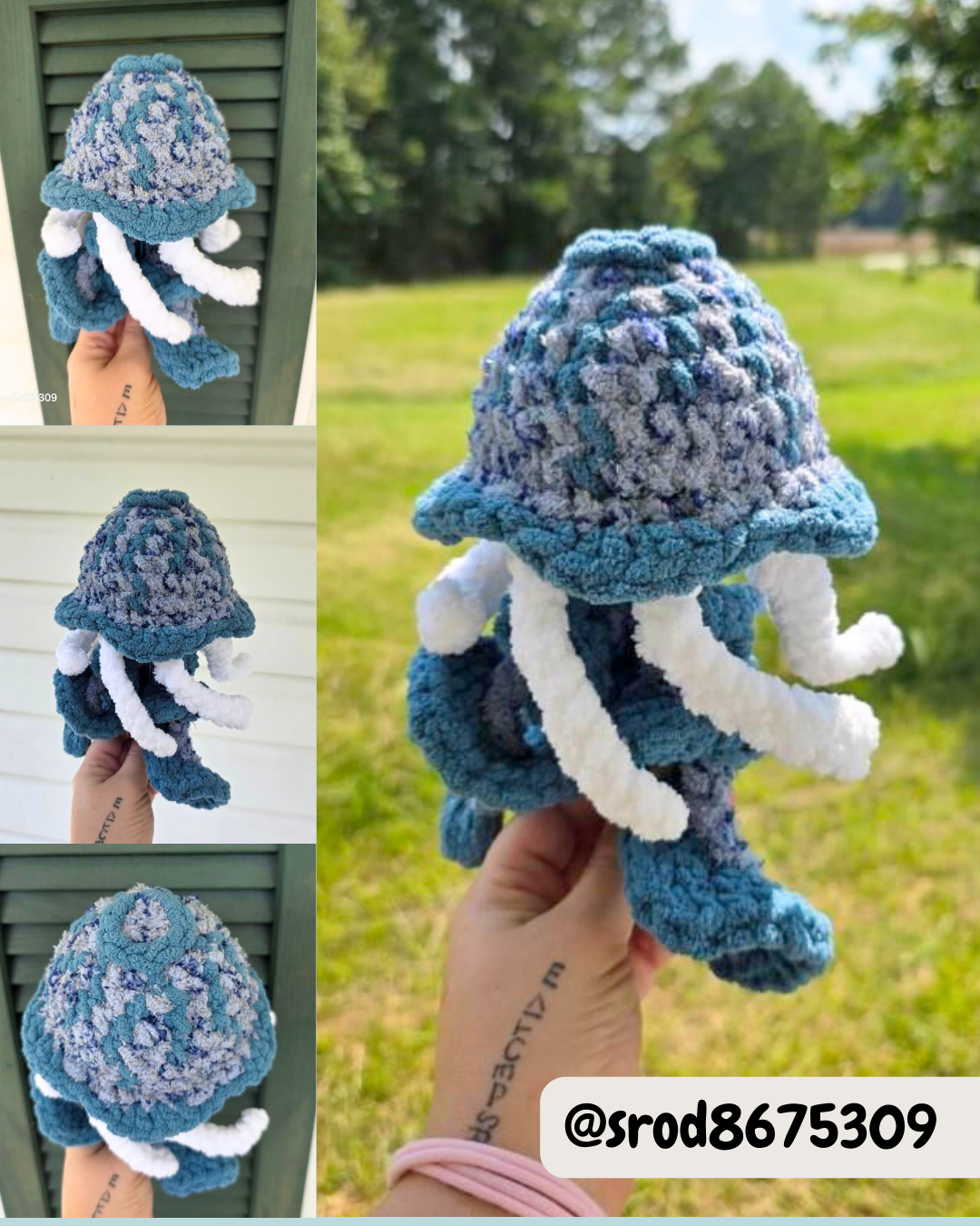 Mini Compass Jellyfish Crochet Pattern