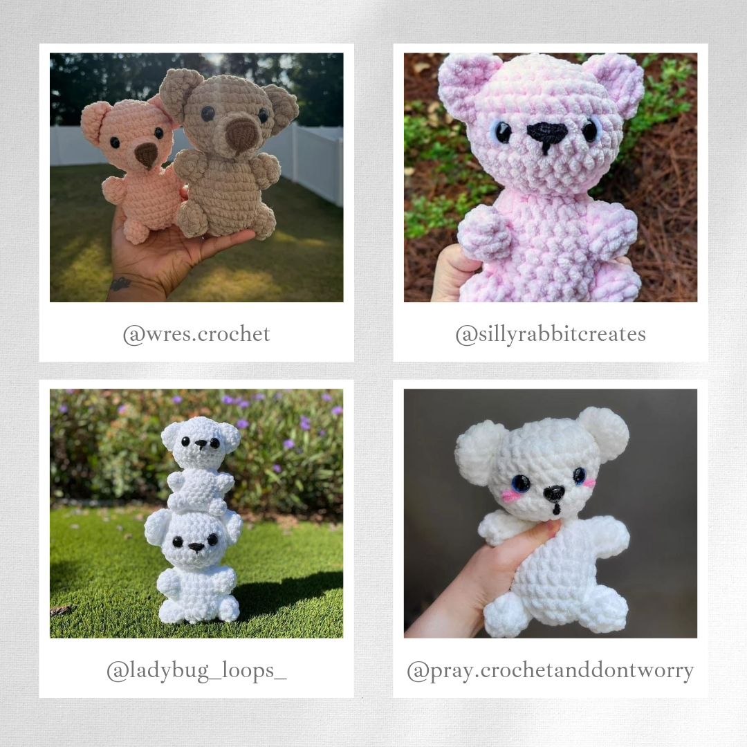 Bear-y Best Buds Bundle Crochet Pattern