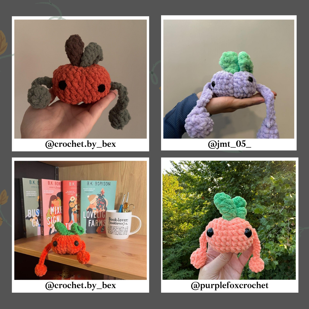 Pumpkin Desk Blob Crochet Pattern