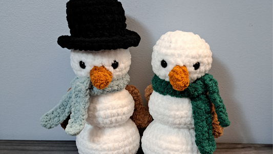 Blobby Snowman Crochet Pattern