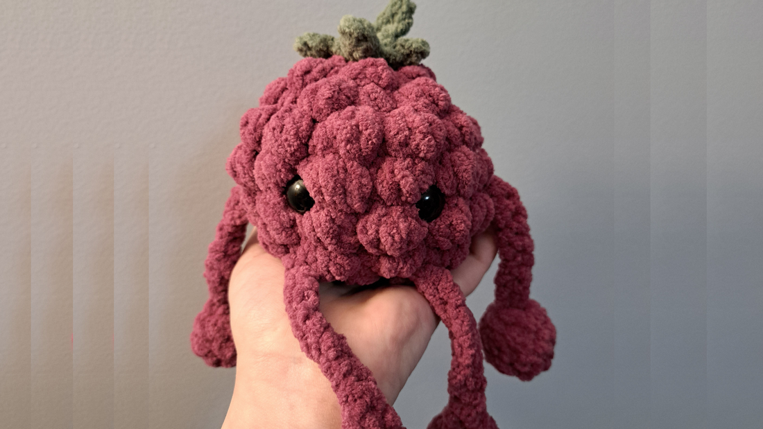 Raspberry Desk Blob Crochet Pattern