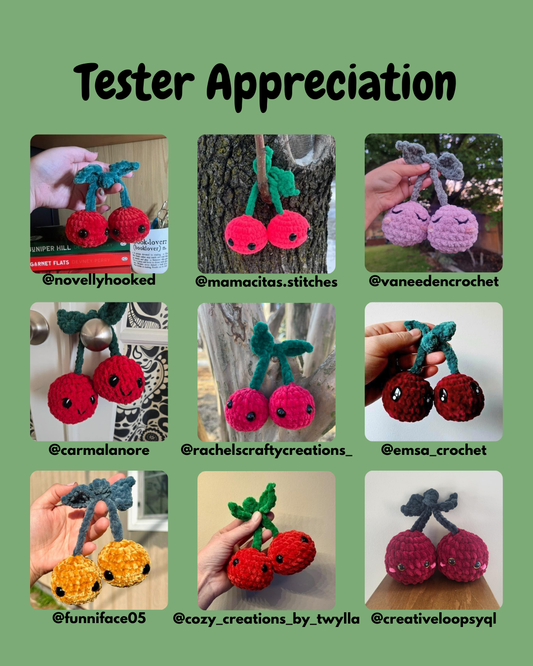 Cherry Desk Blobs Pattern