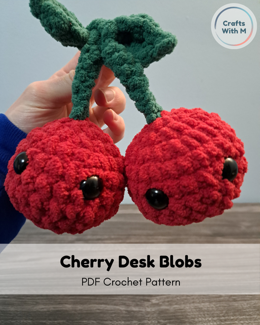 Cherry Desk Blobs Pattern