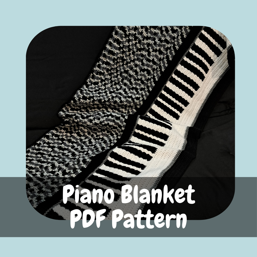 Piano Blanket Crochet Pattern