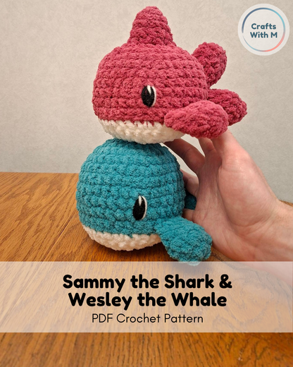 Sammy the Shark and Wesley the Whale Bundle