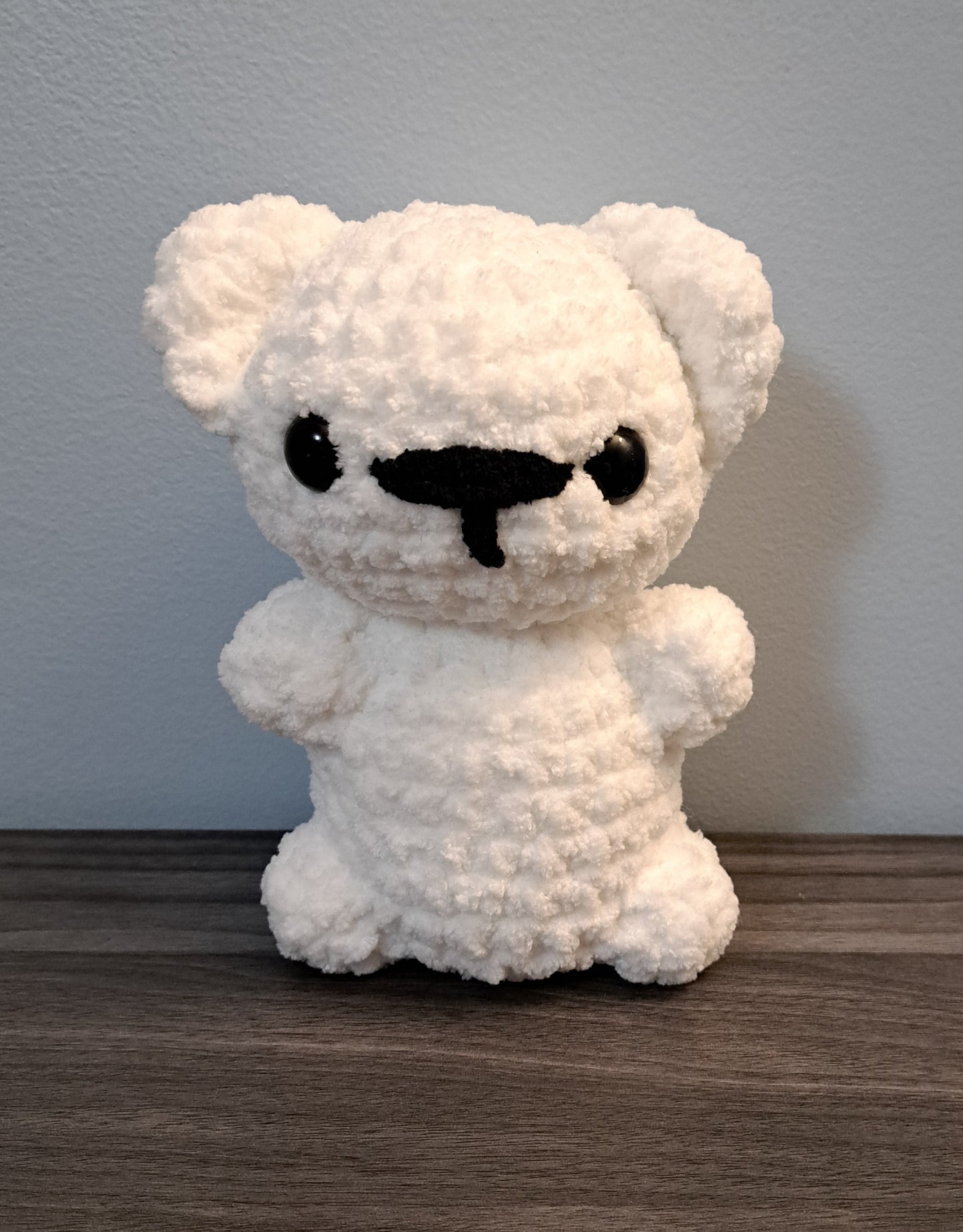 crochet polar bear, bear, polar, part of the adventure buddies series of crochet patterns