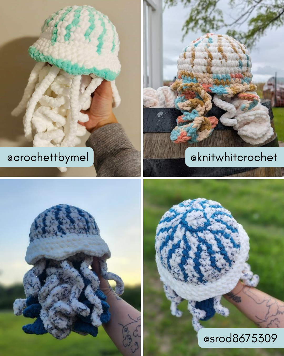 Compass Jellyfish Crochet Pattern