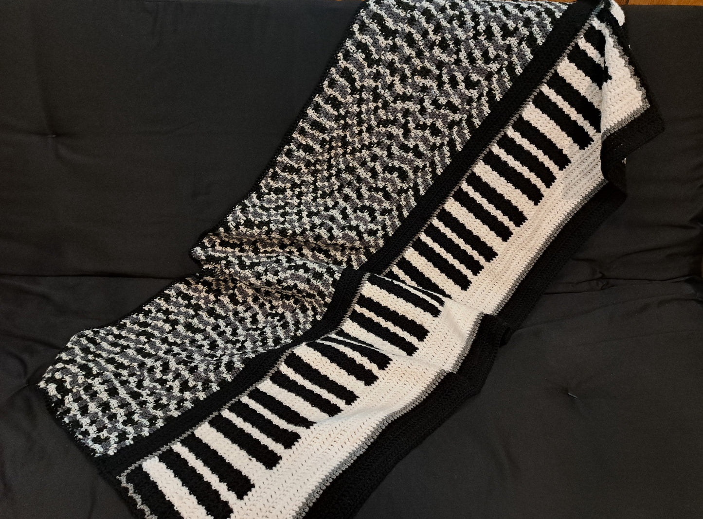 Piano Blanket Crochet Pattern