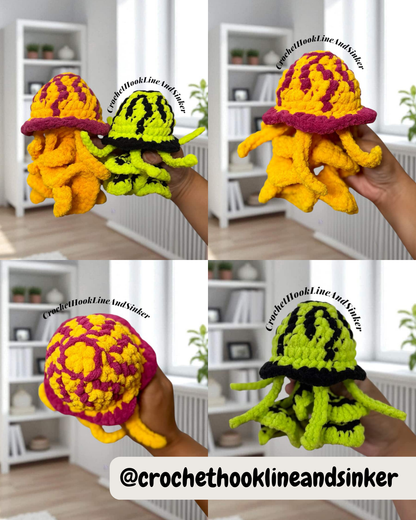 Mini Compass Jellyfish Pattern