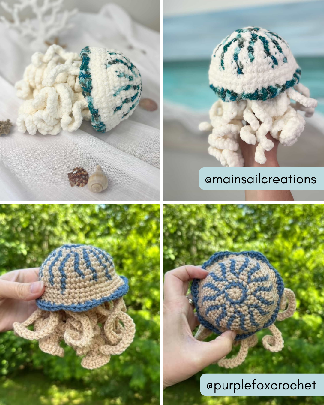 Compass Jellyfish Crochet Pattern