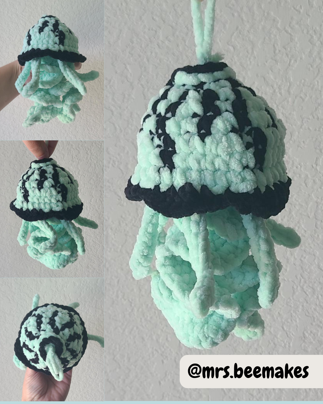 Mini Compass Jellyfish Crochet Pattern