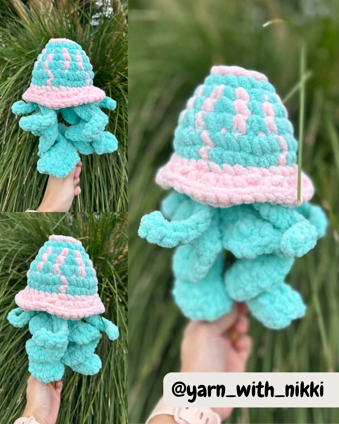Mini Compass Jellyfish Crochet Pattern