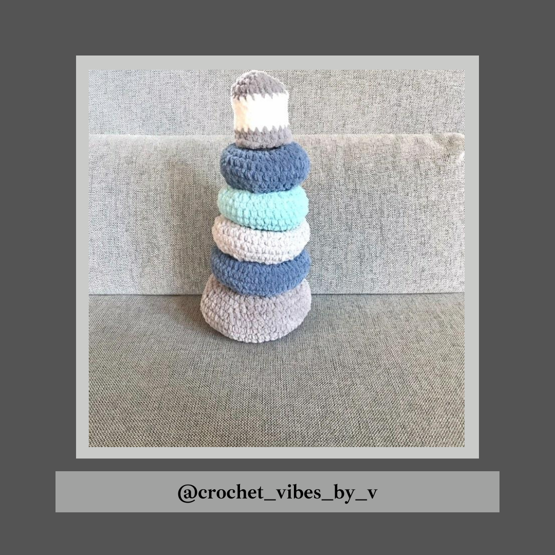 Lighthouse Stacking Tower Crochet Pattern