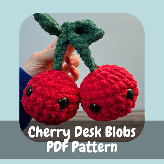 Cherry Desk Blobs Pattern
