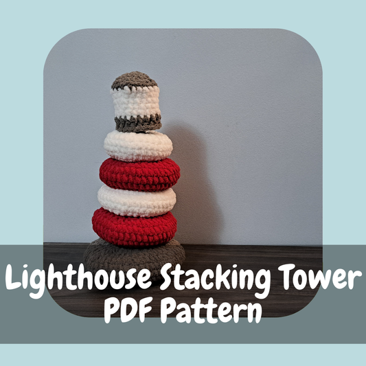 Lighthouse Stacking Tower Crochet Pattern