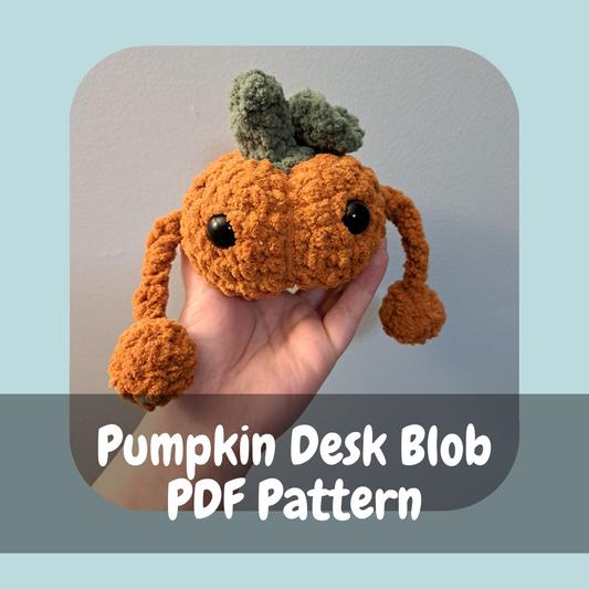 Pumpkin Desk Blob Crochet Pattern