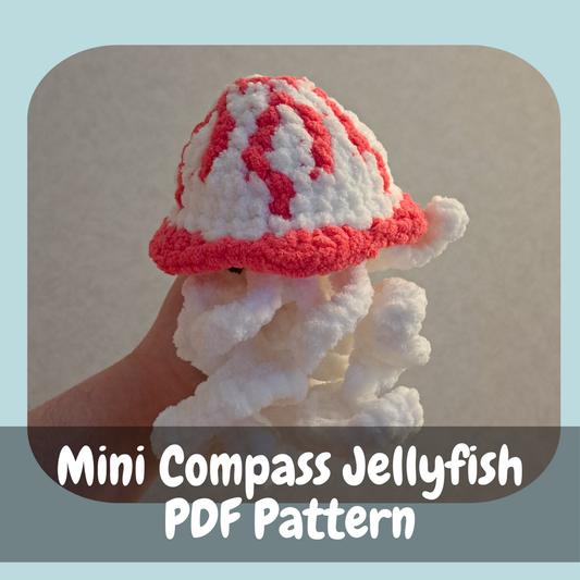 Mini Compass Jellyfish Crochet Pattern