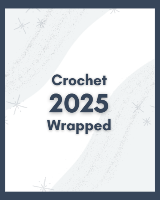 Crochet Wrapped Stats – Instagram Canva Template - Azure Sparkle